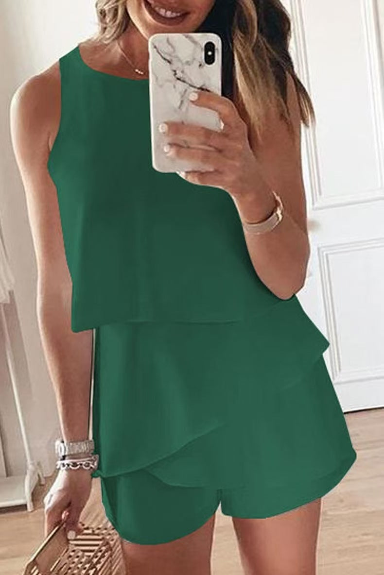 Women's Fashion Casual Home Irregular Jumpsuit