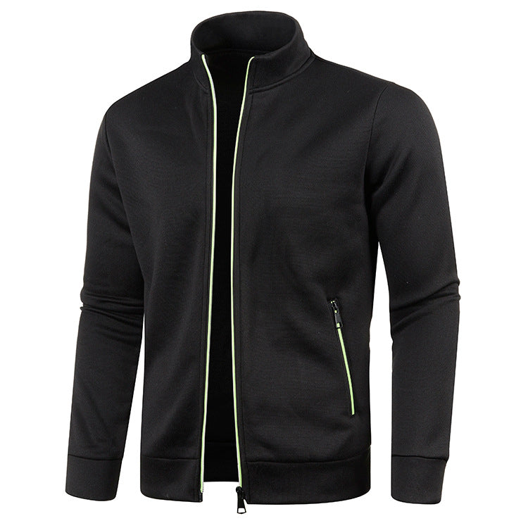 Men's Long Zipper Knitted Jacket