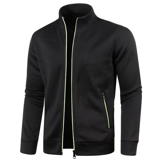 Men's Long Zipper Knitted Jacket
