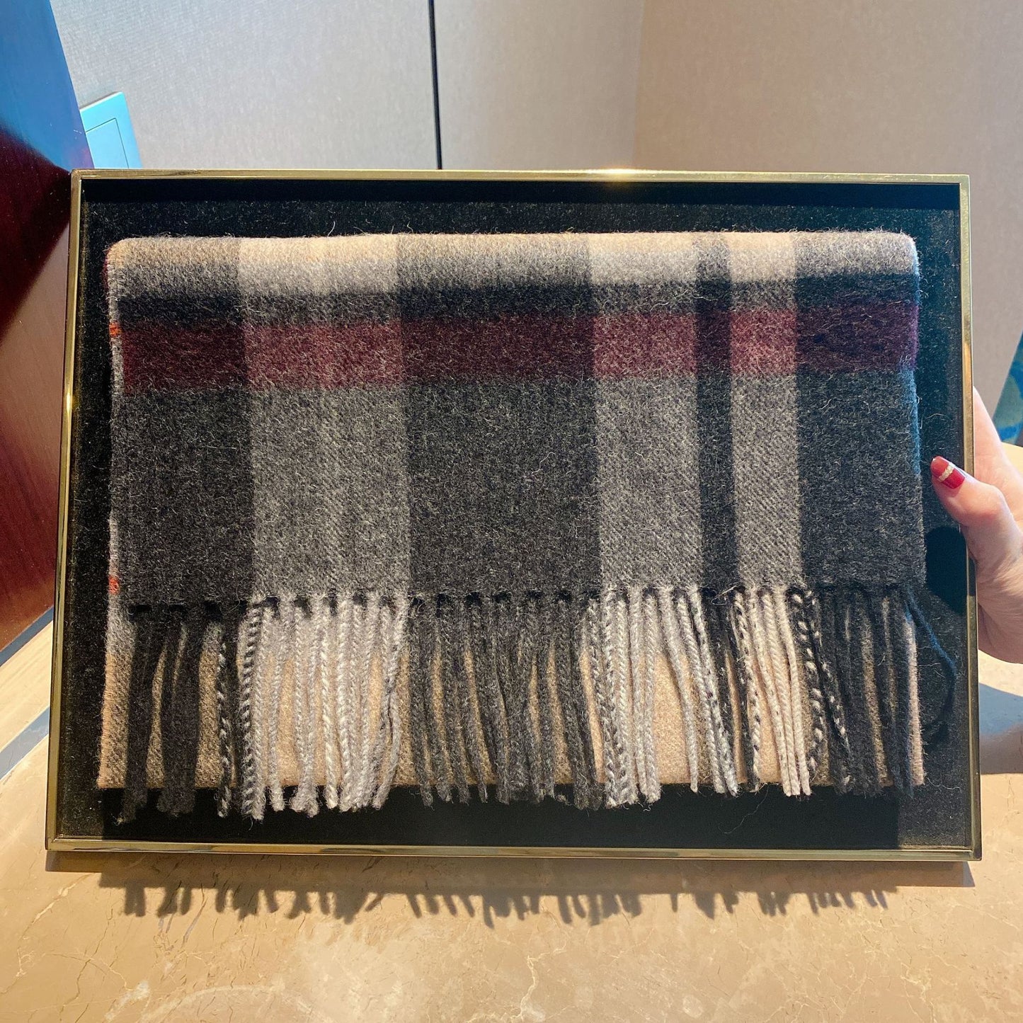 Edinburgh Scotland Edinburgh Plaid Scarf Winter New Wool Cashmere Warm