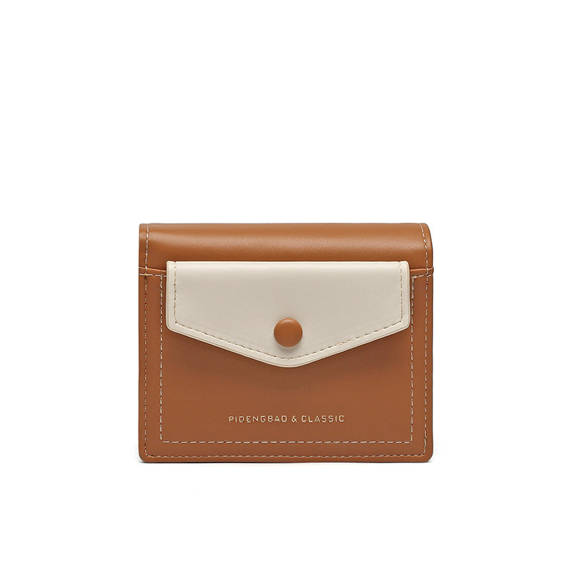 Urban Minimalist Women's Short Leather Wallet