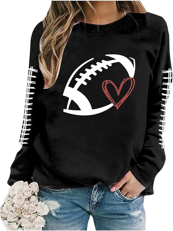 Dame Sweatshirt Baseball Uniform Trykt Langærmet Trøje Sweatshirt