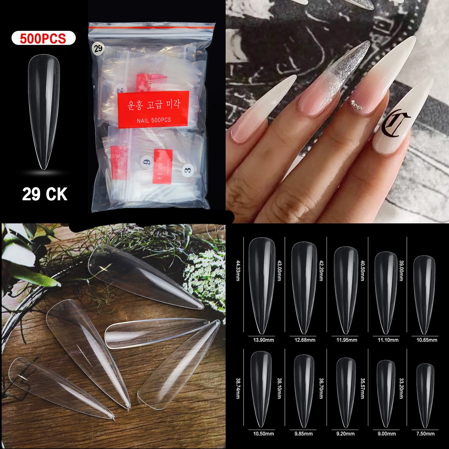 French Pointed Non-marking Ballet Transparent