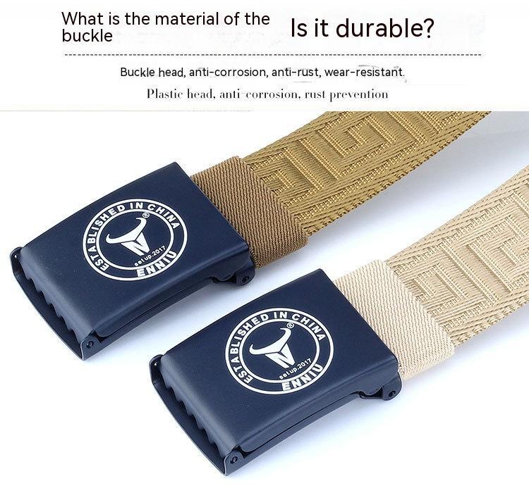 Nylon Outdoor Leisure Metal Buckle Belt