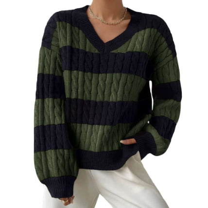 Women's Knitted Sweater Lazy Loose All-matching Top
