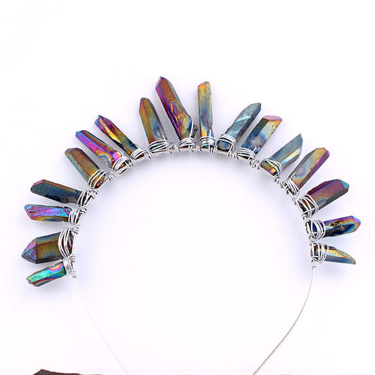 Wish Headdress Punk Style Natural Stone Hand-wound Crystal