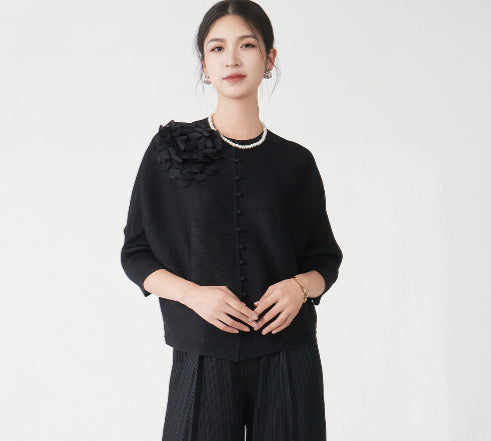 Two-piece Stylish And Slim-fit Top And Pants Set