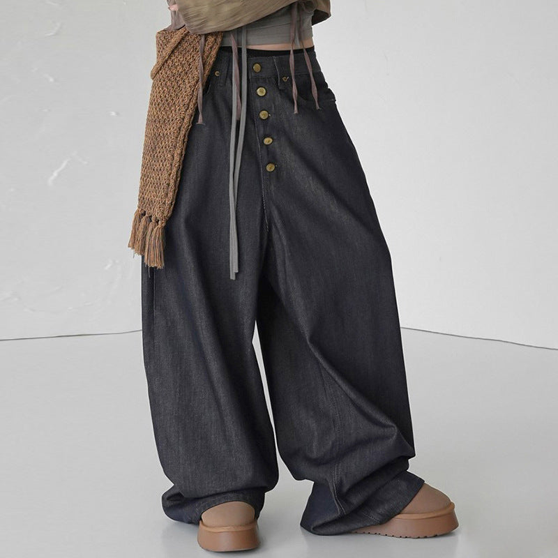 Design Loose Drooping Casual Trousers