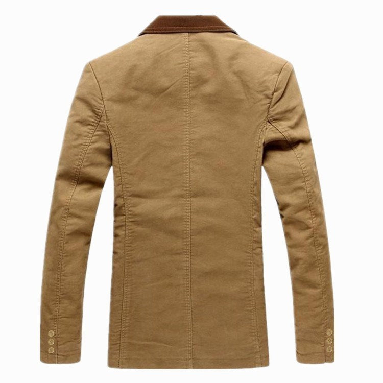 Men's Korean Slim Fitting Cotton Suit