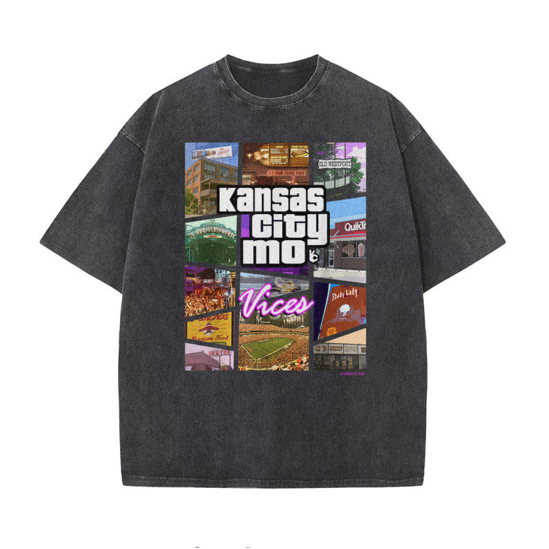 Spring And Autumn Old Men's Short-sleeved T-shirt