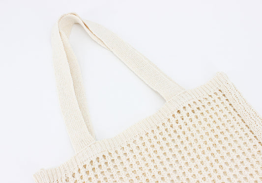 Hollow Out Niche Design Knitted Bag One Shoulder