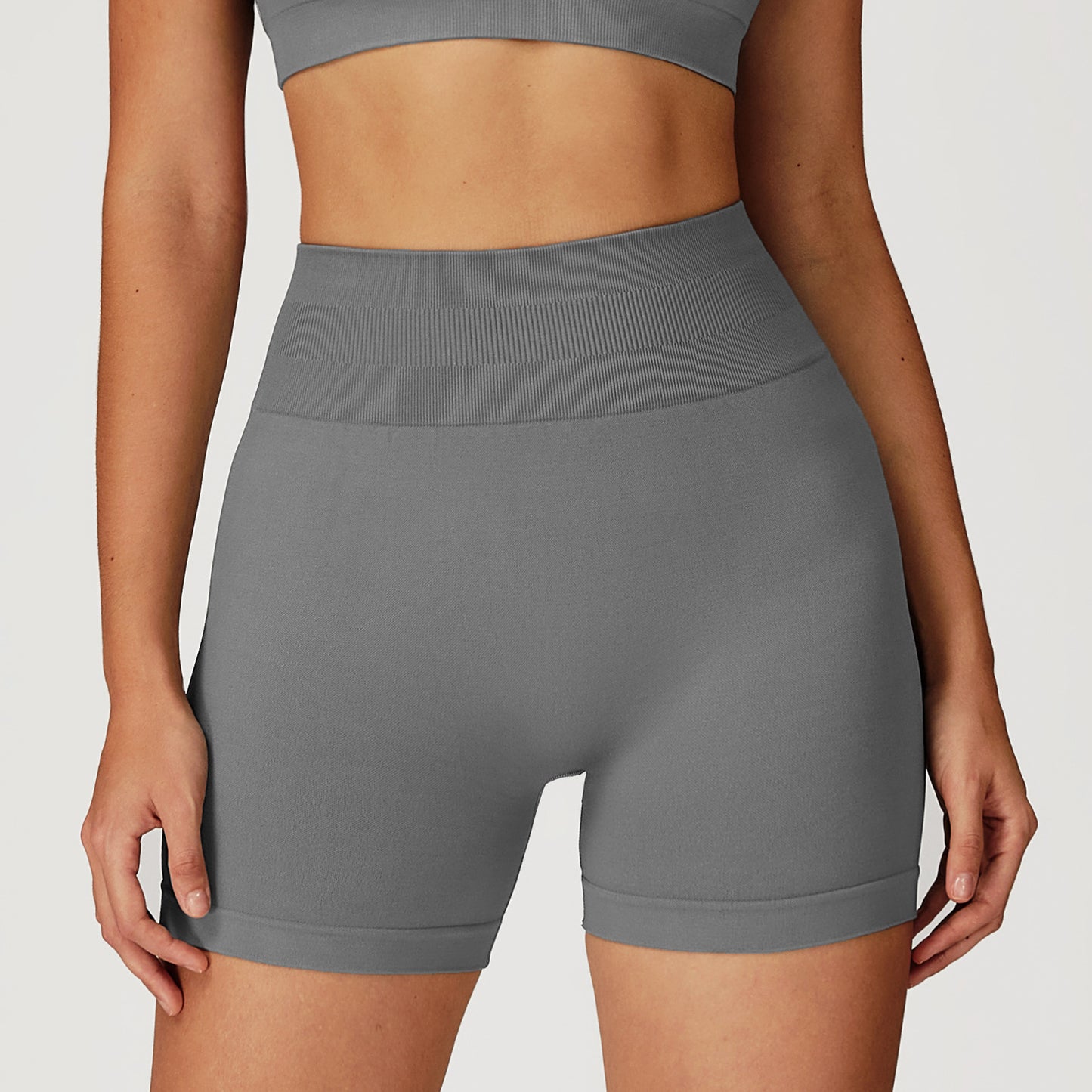 High Waist Tight Hip Lifting Seamless Yoga Shorts