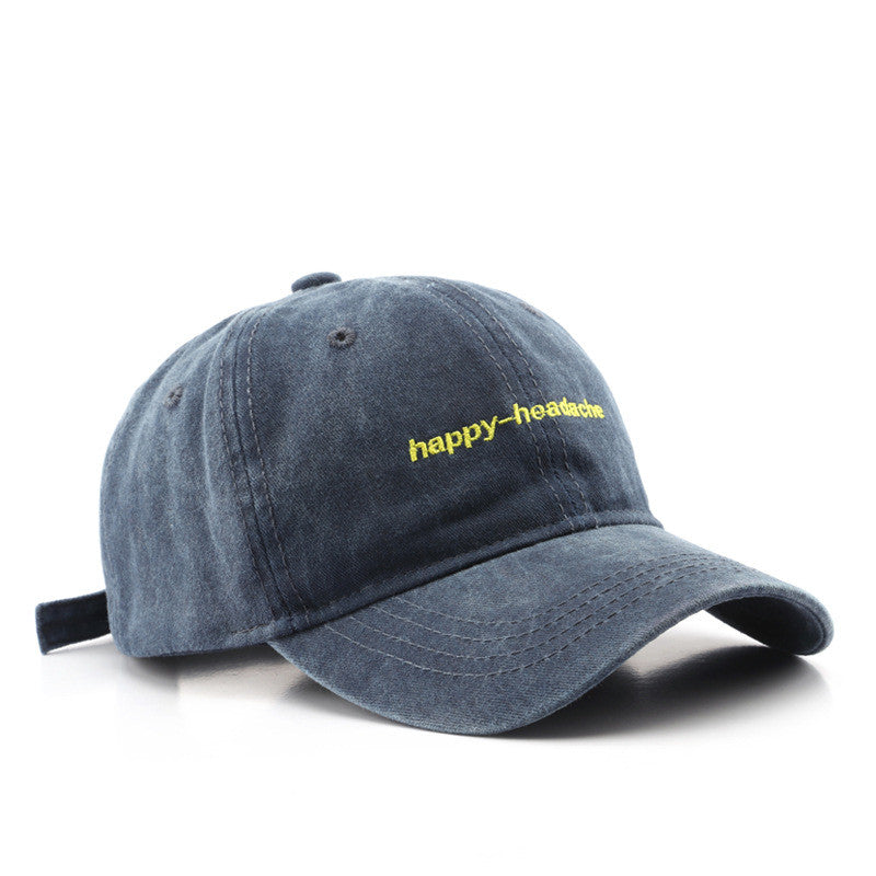 Washed Vintage Lettered EmbroideredOutdoor