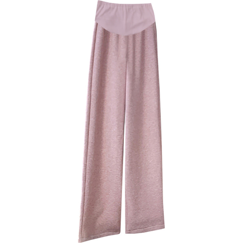 Women's Fashion Draped Padded Straight Wide Leg Pants