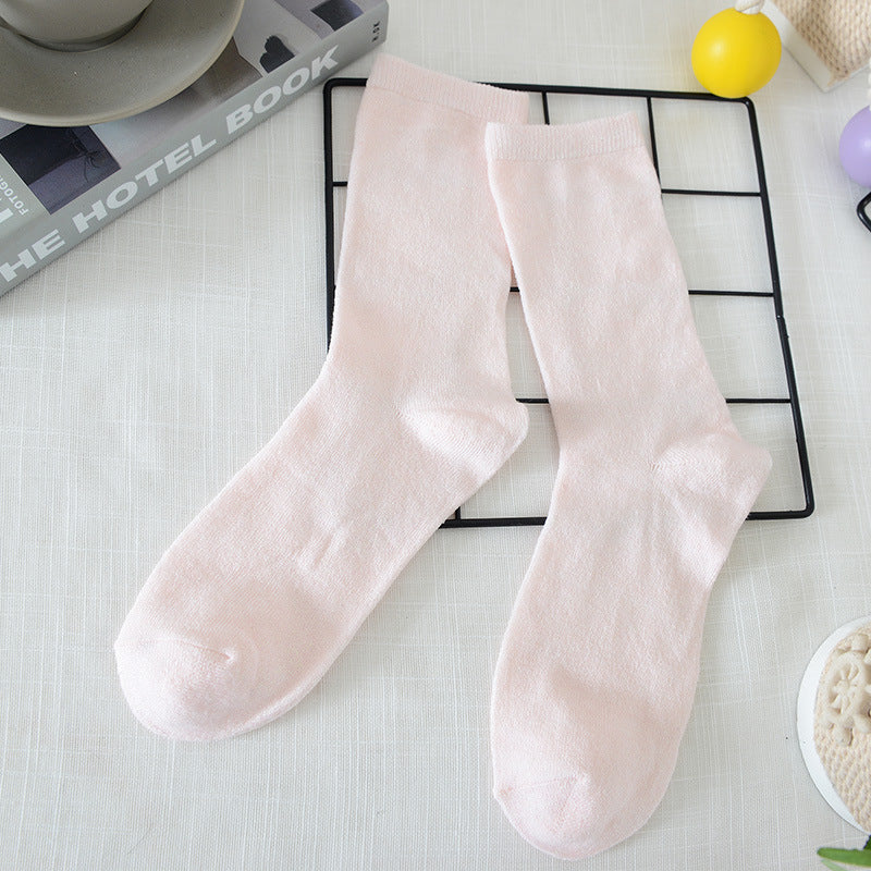 Women's Solid Color Thin Breathable Japanese Lurex Socks