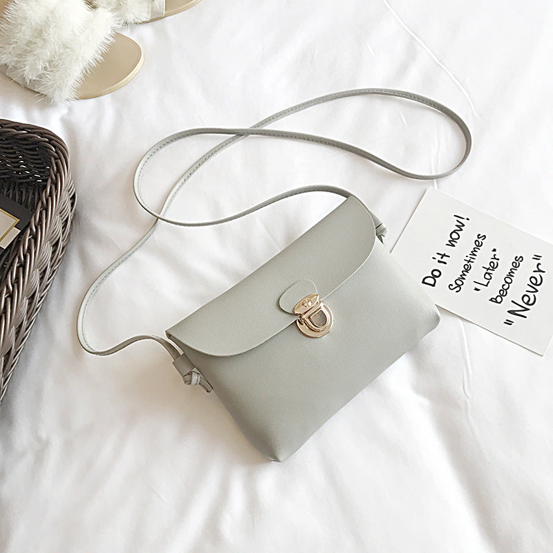 Women's Bag New Pouch Korean Mini Mortise Lock Small Square Bag Women's Shoulder Crossbody Bag Trendy Women's Bags