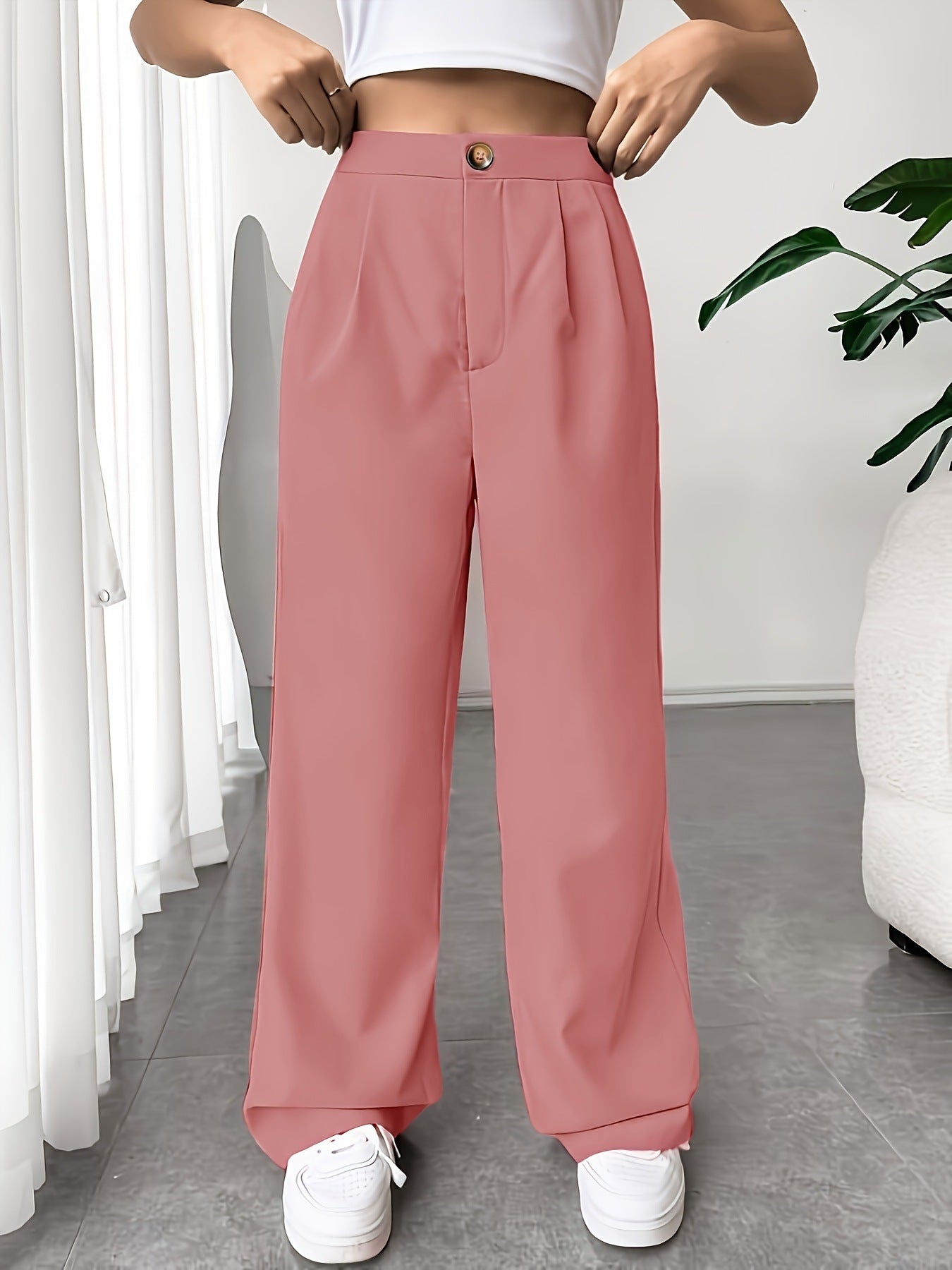 Suit Wide-leg Pants For Women High Waist Drooping Loose