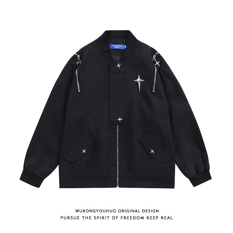 Retro Street Loose All-match Couple Casual Jacket