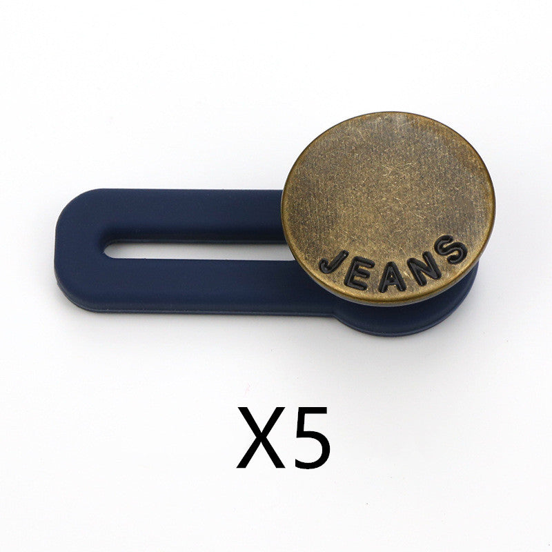 No Sew Jeans With Adjustable Expansion Waist Button