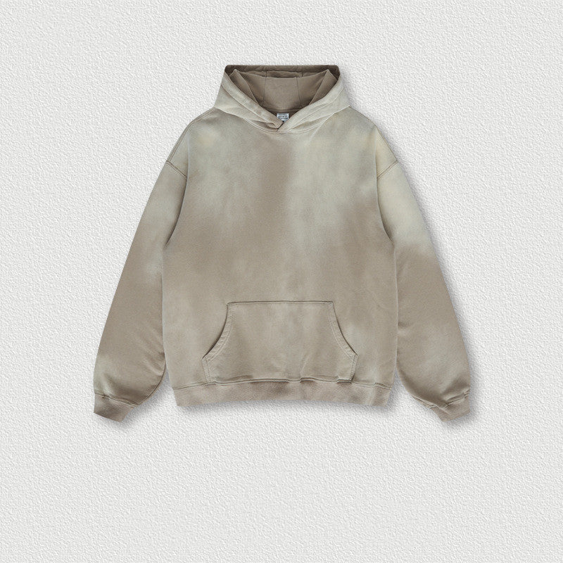 AutumnWinter American Vintage Sprayed Bayonet Washed Hooded Sweatshirt