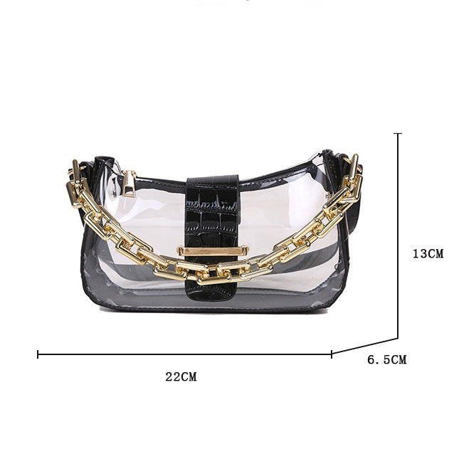 Korean Version Of Acrylic Chain Shoulder Armpit Bag