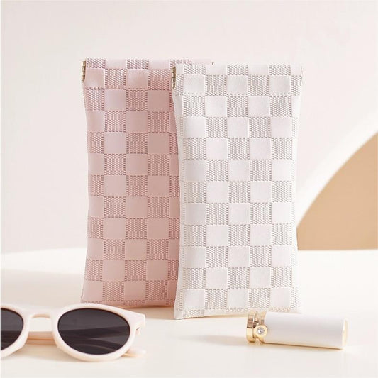 Leather Glasses Bag Automatic Closed Shrapnel Mouth