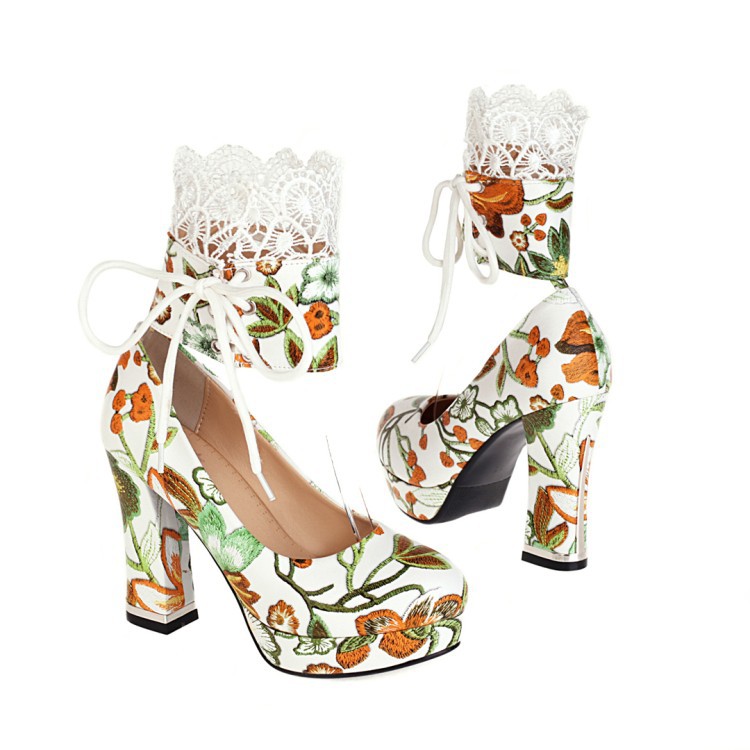 Chunky Heel Fashion Women's Shoes Spring And Autumn Single Shoes High Heels