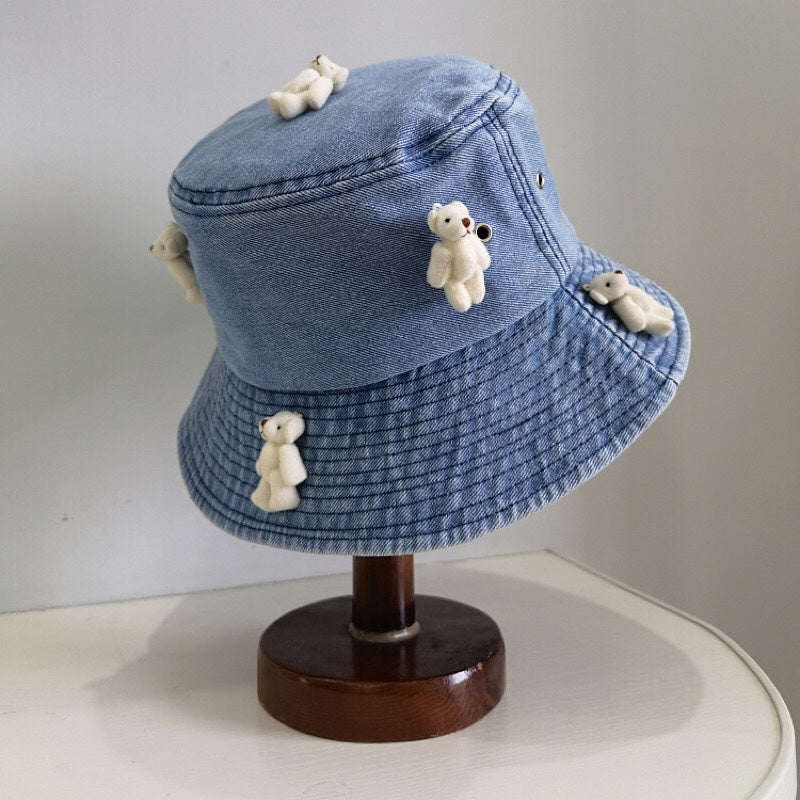 Bear Cowboy Fisherman Hat Couple Sun Protection Sunshade Hat Men