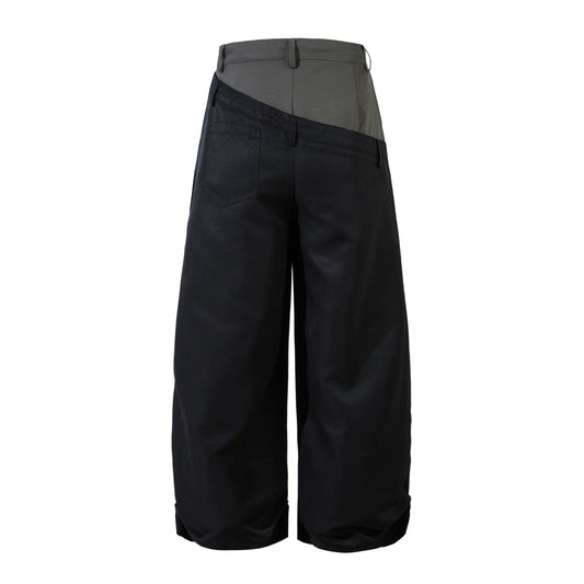 Stitching Wide Leg Loose Men's And Women's Hip Hop Casual Pants