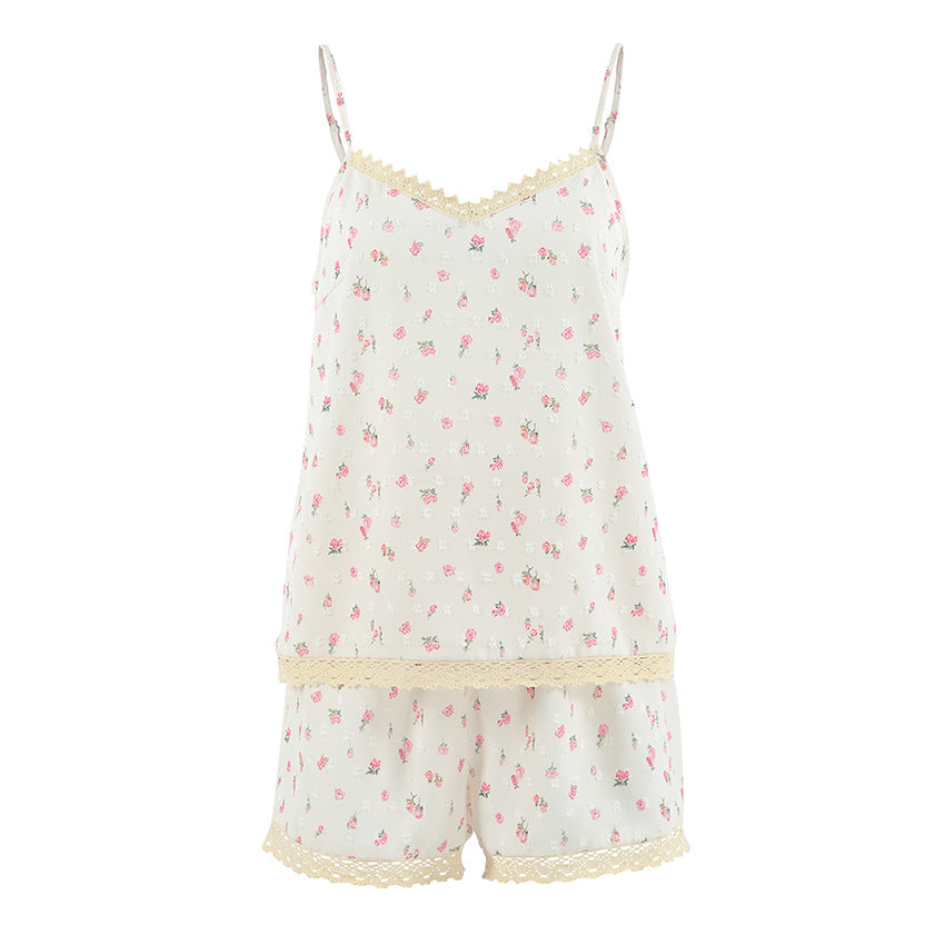 Womens Breathable And Comfortable Camisole And Shorts Set