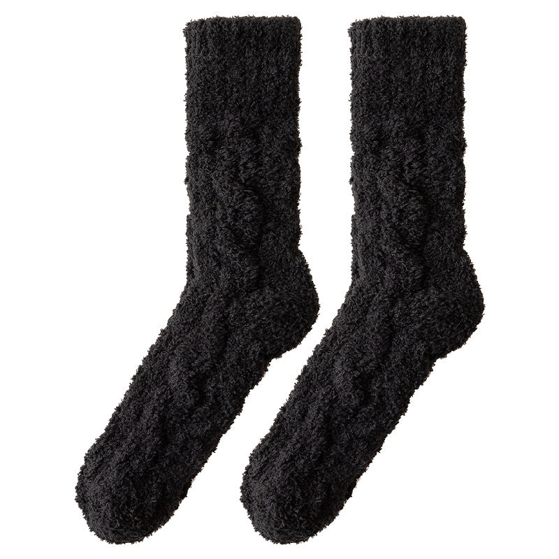 Coral Fleece Socks Women's Autumn And Winter Thickened