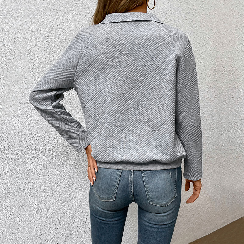 Wear Long Sleeve Solid Color Cross-border Stand Collar Sweater