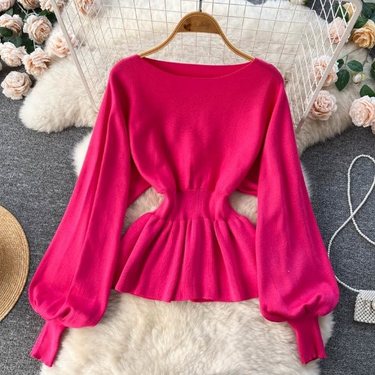 Women's Top And Sheath Skirt Two-piece Set