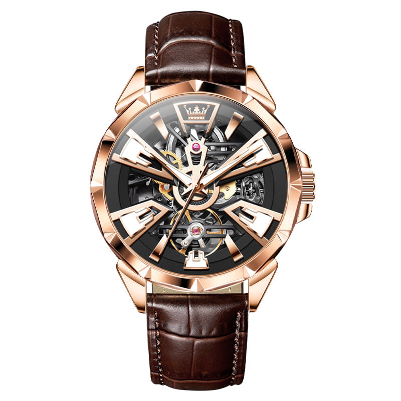 Watch Men's Automatic Mechanical Watch Hollow Waterproof