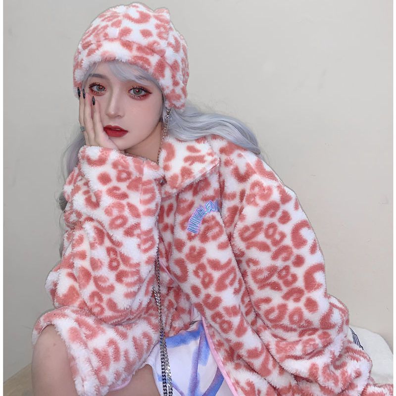 Temperament Dream Little Cow Girl Heart Hip-hop Cotton Jacket Mid-length