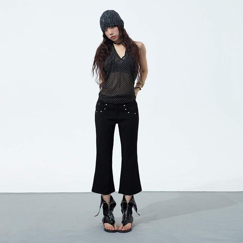 Ladies New Slim Fit Slimming Cropped Pants