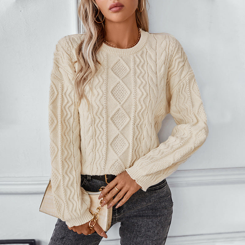 Women's Retro Loose Long-sleeved Sweater Top