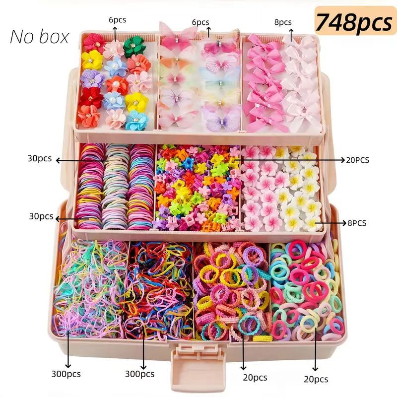 Children Hairpin Headdress Suit Princess Rubber Band Hair Accessories Suit