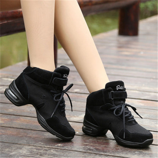 Mesh Dance Shoes For Women Square Dance Shoes Soft-soled Samba And Jazz Shoes