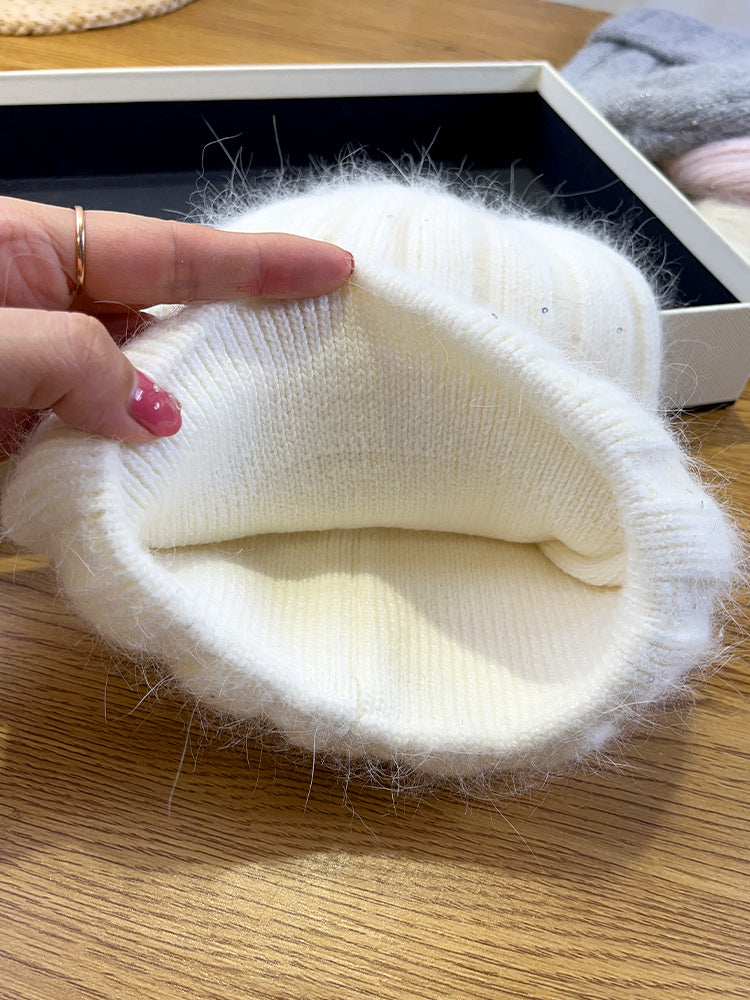 Woolen Korean Version Versatile Melon Skin Hat