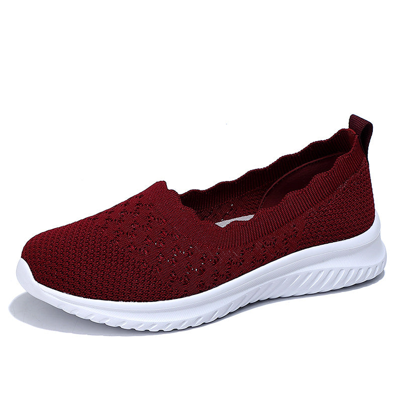 Casual Flyknit Mesh Soft Bottom Lightweight Women's Shoes