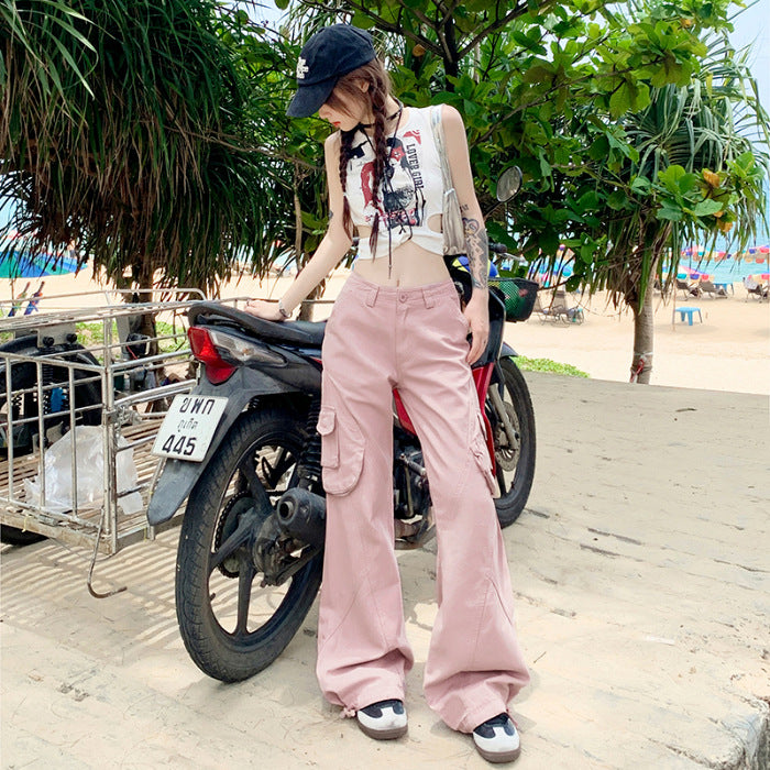 Millennium Hot Girl Drawstring Design Adjustable Overalls