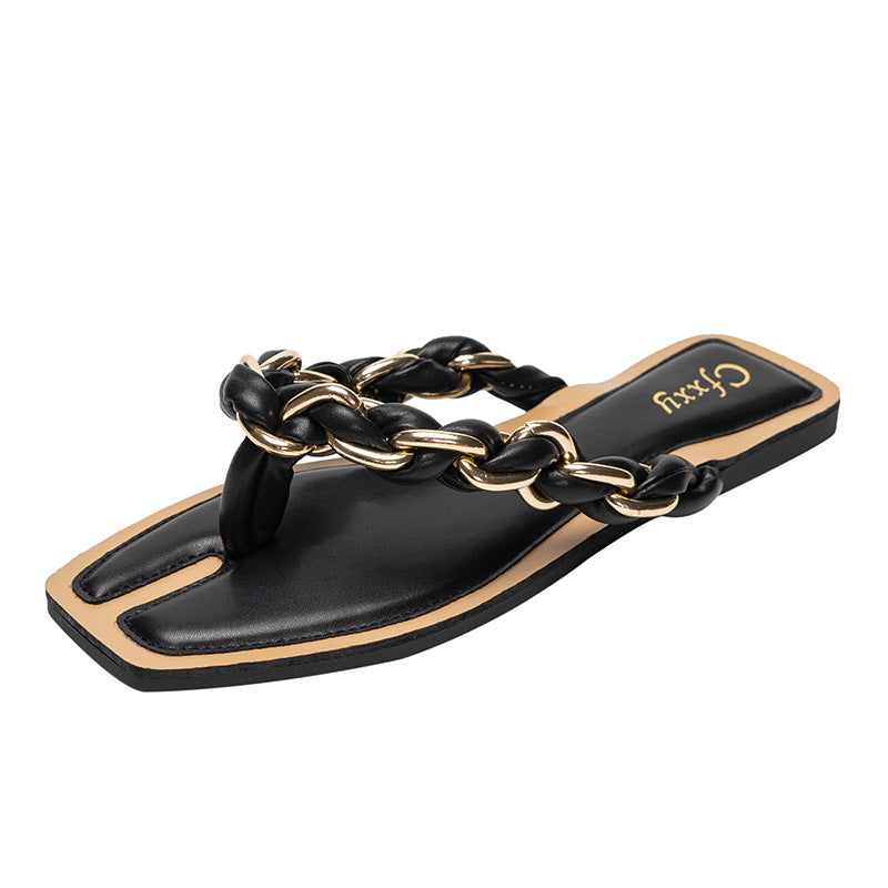 Plus Size Outer Wear Beach Flat Women's Sandals