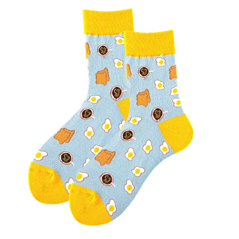Artistic Cotton Socks Ins Four Seasons Trendy Women's Socks Cat
