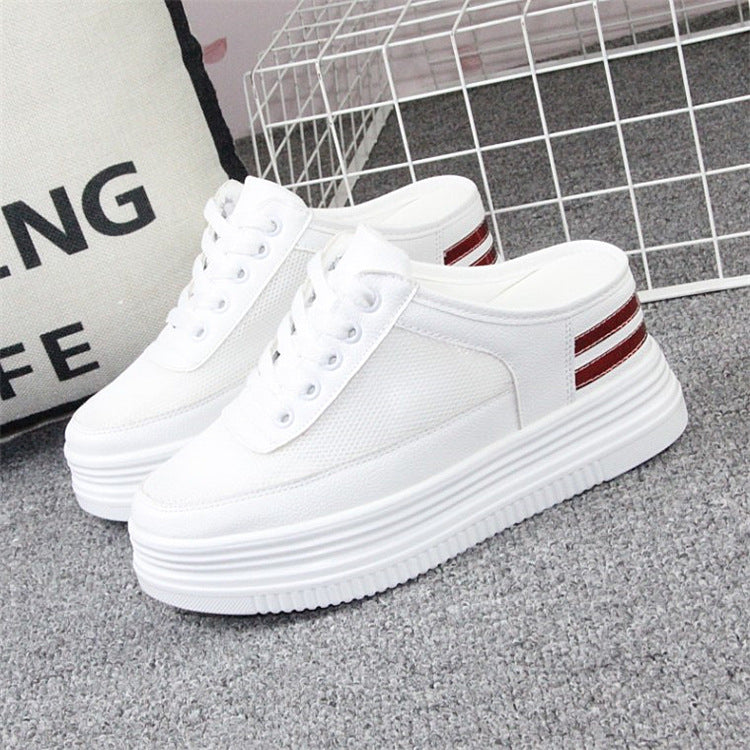 Hollow Breathable Net Shoes Women's White Shoes