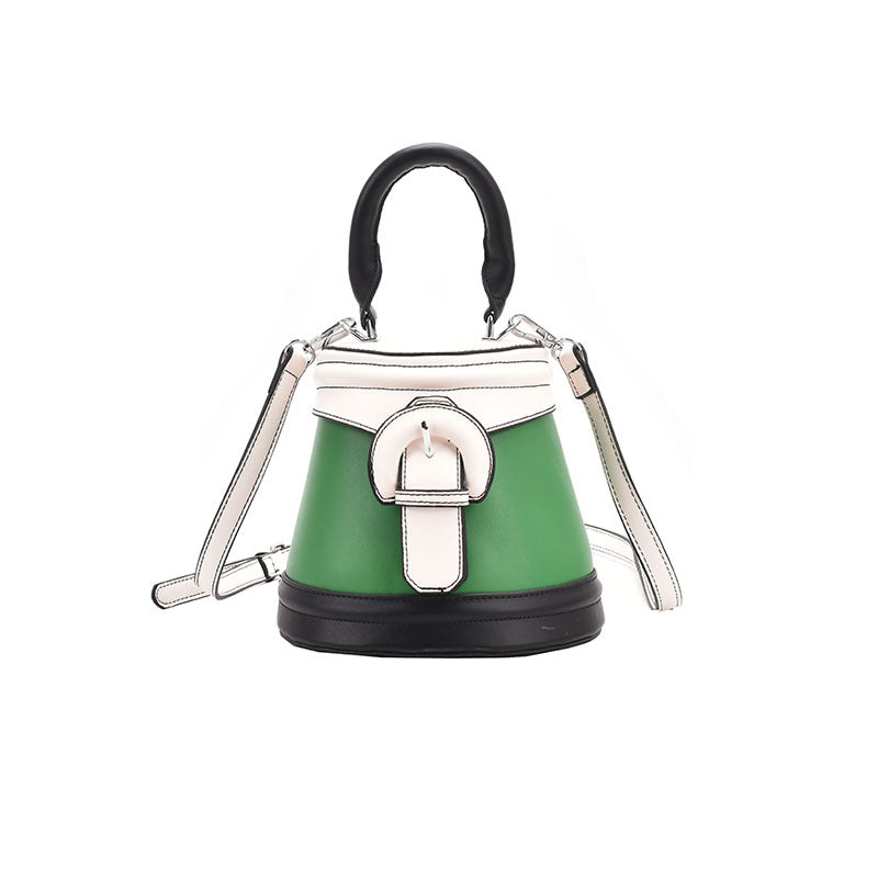 Personalized Lock Bag One Shoulder Western Style Crossbody Women's