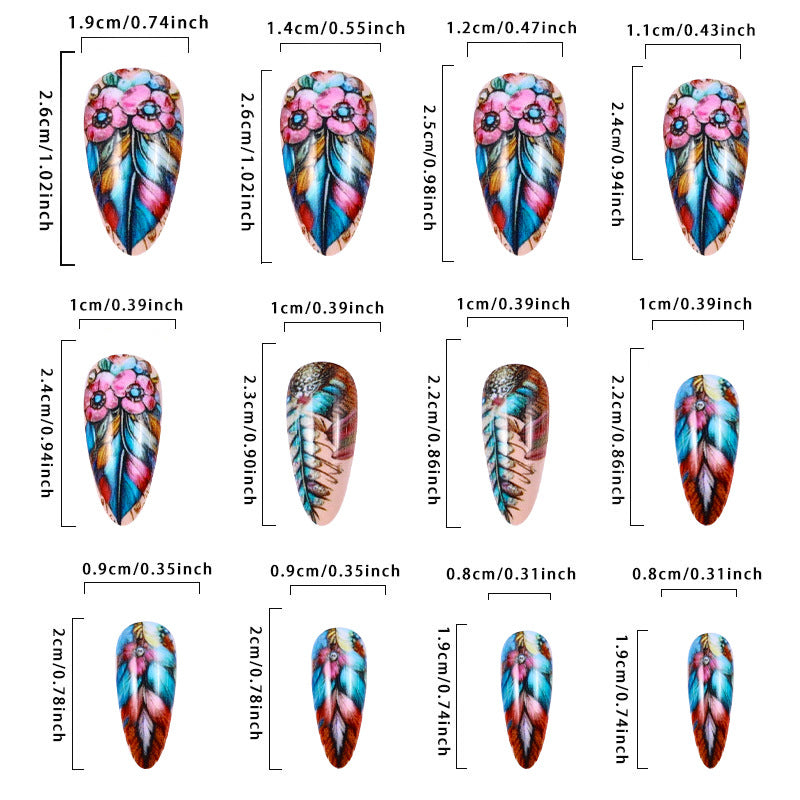 European And American Retro Color Feather Wear Armor
