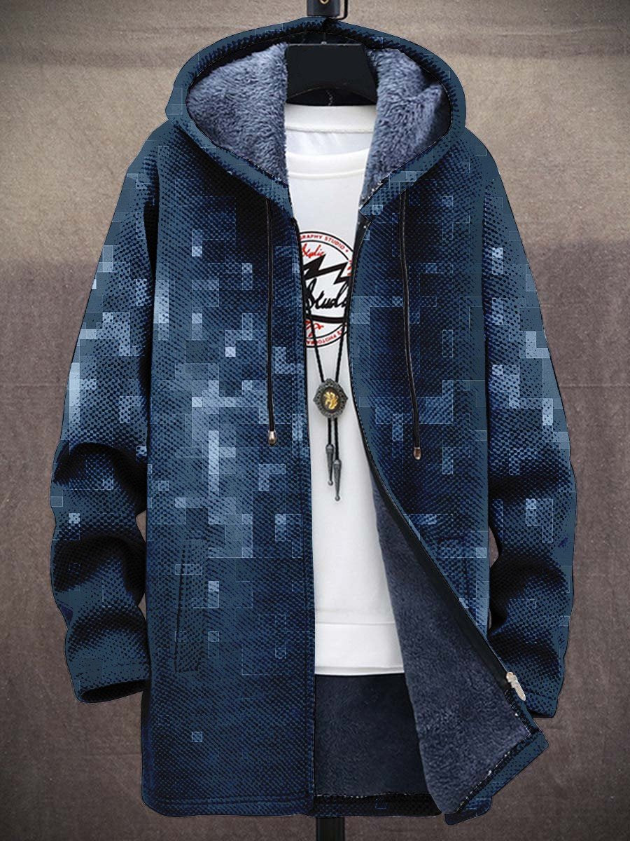 Men's Plush Thick Loose Long Sleeve Coat Cardigan