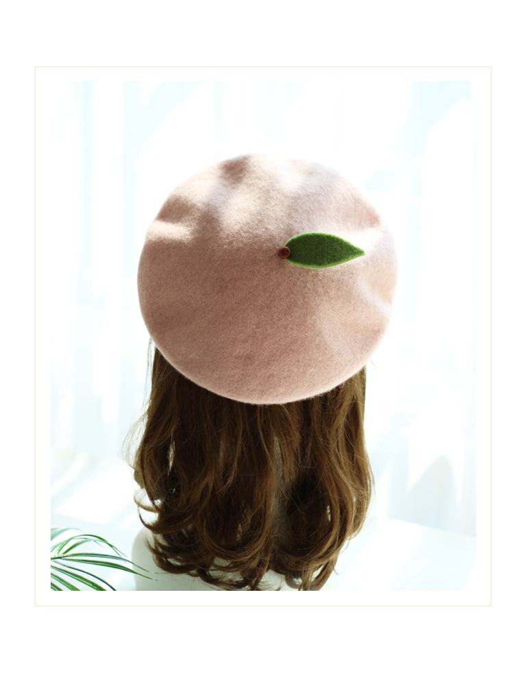Children's Baby Sweet And Cute  Peach Beret