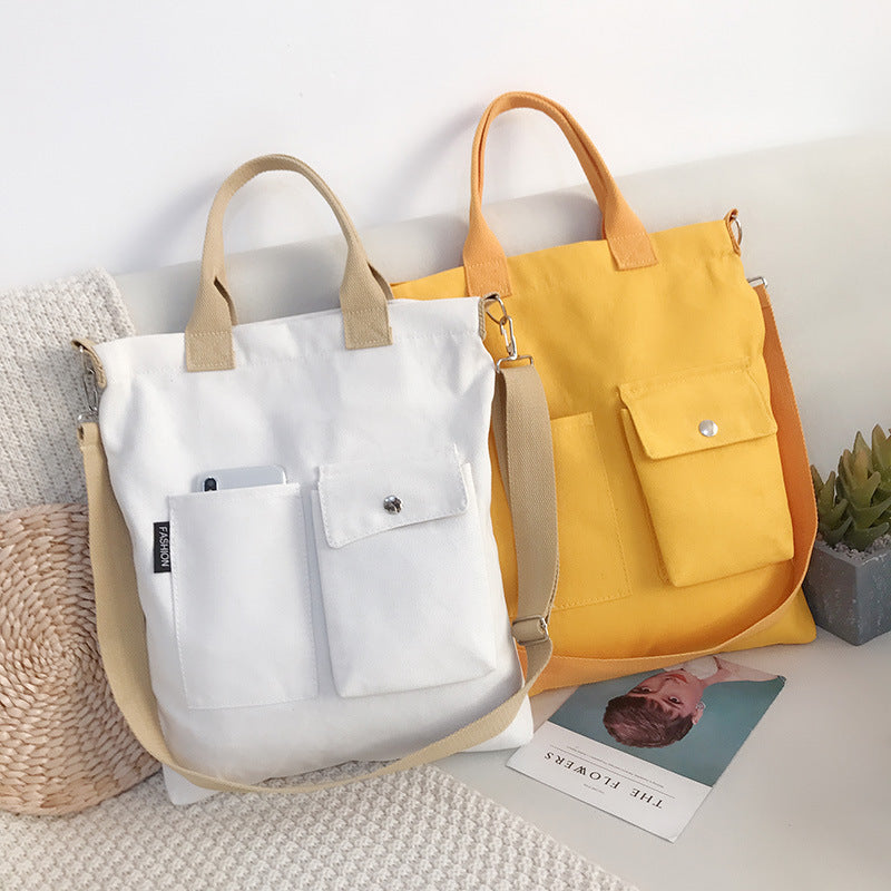 Detachable Shoulder Strap Canvas Single Shoulder Bag Canvas Bag